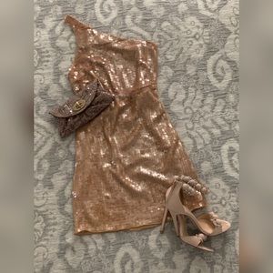 Alice & Olivia One Shoulder Dress